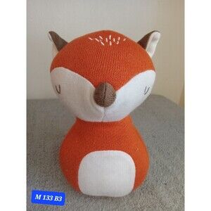 Pillowfort Fox Plush Forest Animal Shelf Sitting Doll Orange White 8.5 Inches